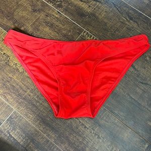 red bikini bottoms